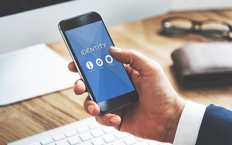 privacy security data protection shield graphic on mobile